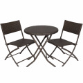 3-teiliger Patio Resin Wicker Rattan im Freien Bistro-Set